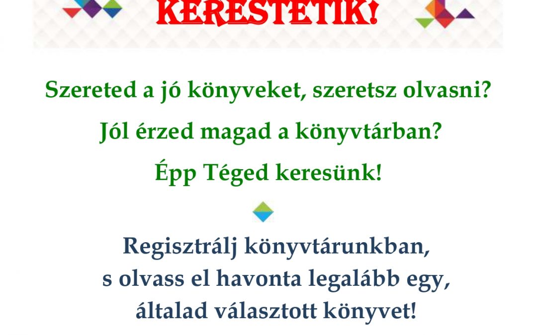 Könyvfaló kerestetik!