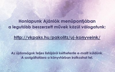 KÖNYVÚJDON-SÁGAINK
