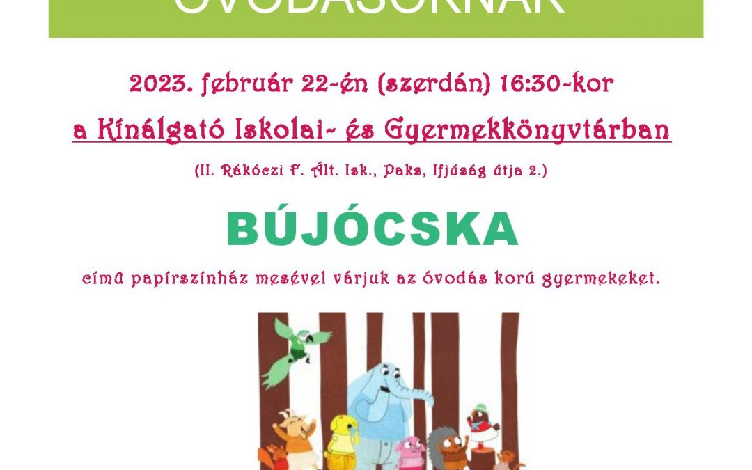 Kakaó-parti óvodásoknak!