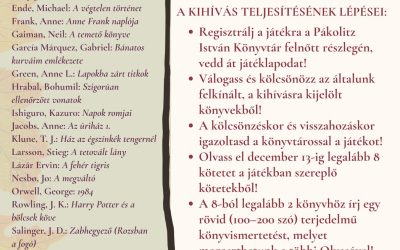 Bekuckózós ősz a könyvtárban – Olvasási kihívás felnőtt olvasóinknak!